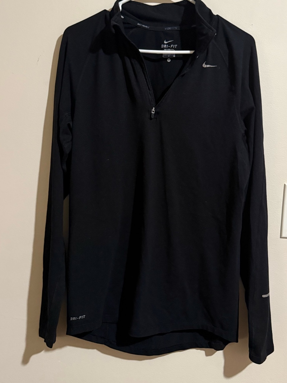 Nike Black Dri-FIT Men's 1/4 Zip Performance Top